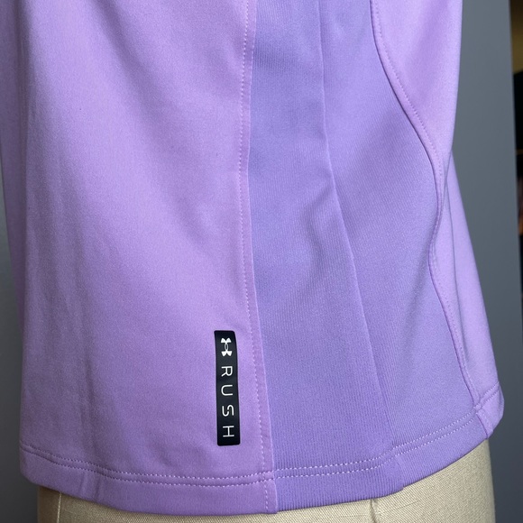 NEW Under Armour Rush HeatGear Vented Cut Out Workout Top - Picture 6 of 9